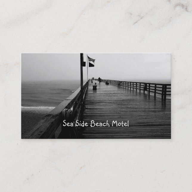 Flagler Strand-Pier-Fotografie-Visitenkarten Visitenkarte (Vorderseite)