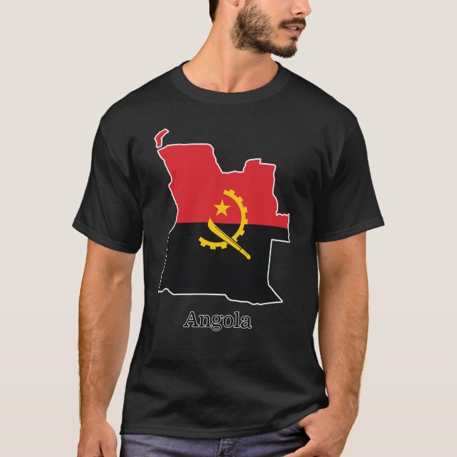 Flags and countries Angola T-Shirt (Vorderseite)