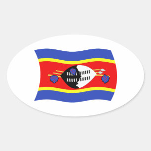 Flags-Aufkleber Ovaler Aufkleber