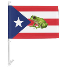 Flags de voiture Porto Rico Coqui