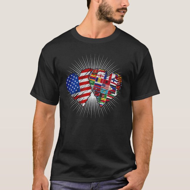 Flags of the Countries of the World International  T-Shirt (Vorderseite)