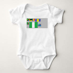Flags of the world baby strampler