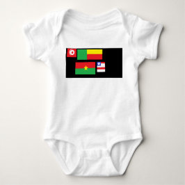 Flags of the world baby strampler