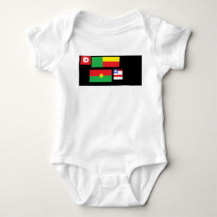 Flags of the world baby strampler