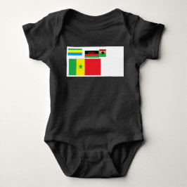 Flags of the world baby strampler