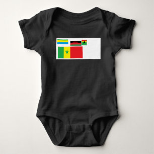 Flags of the world baby strampler