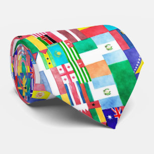 Flags of the world krawatte