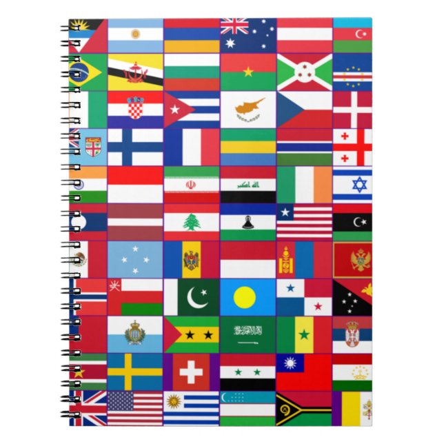 Flags of the world notizblock (Vorderseite)