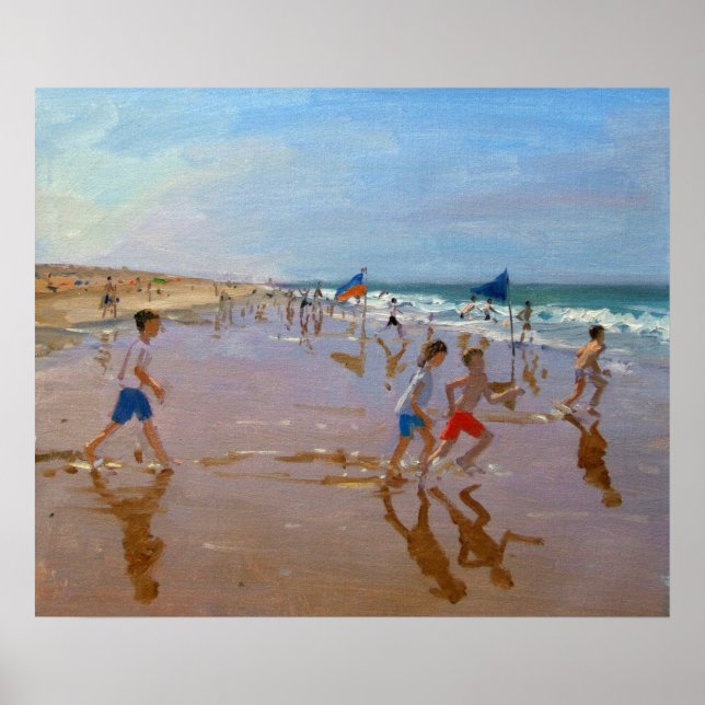 Flags und reflektionen Montalivet Poster (Vorne)