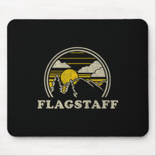 Flagstaff Arizona Az T-Shirt Vintage Wandern Mount Mousepad