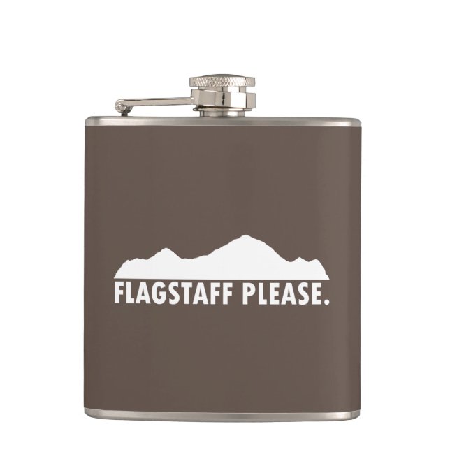 Flagstaff Arizona Bitte Flachmann (Vorderseite)