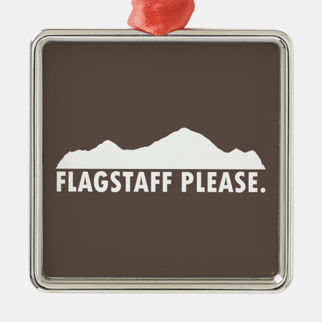 Flagstaff Arizona Bitte Ornament Aus Metall (Vorne)