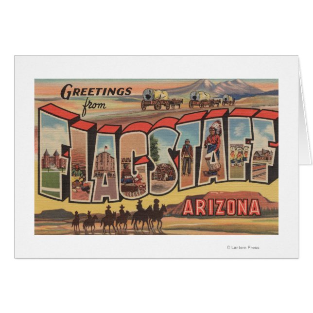 Flagstaff, Arizona - Große Buchstabenszenen (Vorderseite (Horizontal))