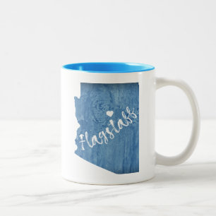 Flagstaff Arizona Holzmaserung Zweifarbige Tasse