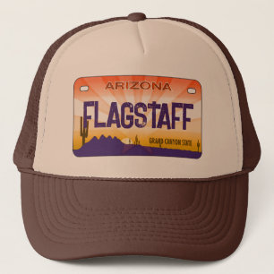Flagstaff Arizona-Kennzeichen, das Truckerkappe
