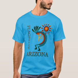 Flagstaff Arizona Kokopelli mit Sun Aquamarin T-Shirt