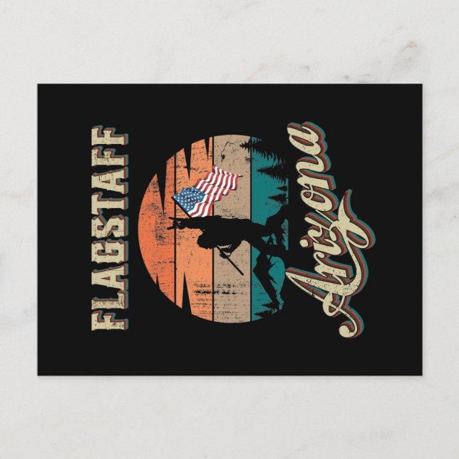 Flagstaff Arizona Postkarte (Vorderseite)