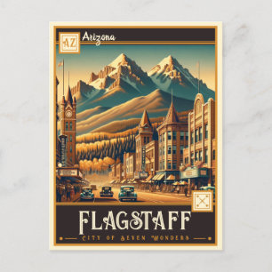 Flagstaff, Arizona Vintage Postkarte