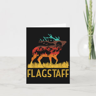 Flagstaff - Liebe Natur Vintage Wandern 70er 80er Karte