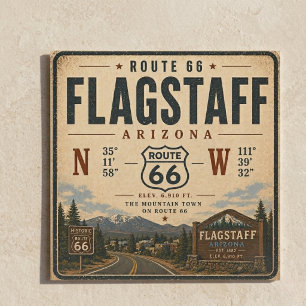 Flagstaff Route 66 Berg-Einladung