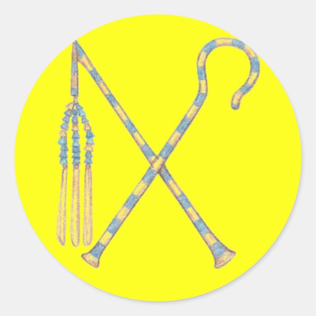 Flail and Crook Runder Aufkleber (Vorderseite)