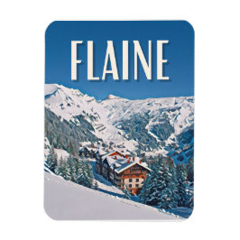 Flaine Skistation Magnet