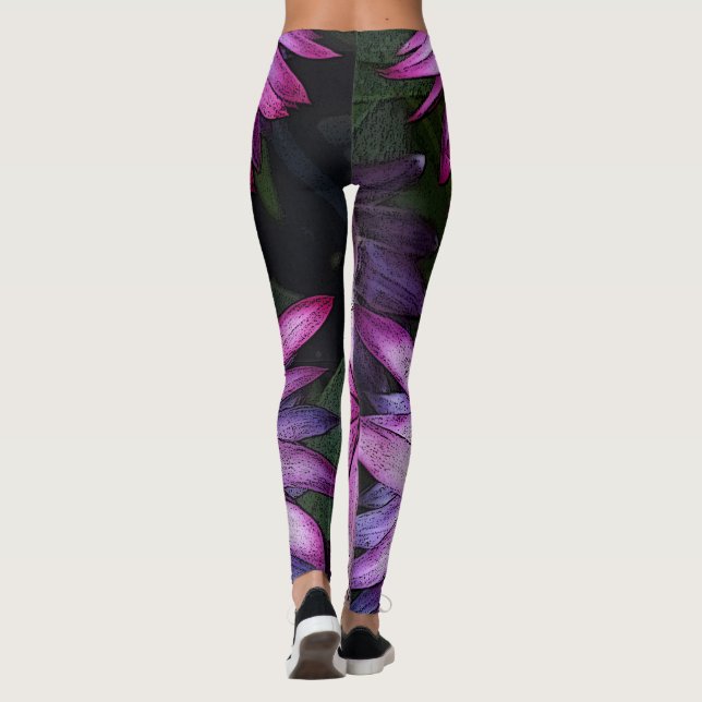 Flair für die Leggings Blumenblatt-der sexy (Rückseite)