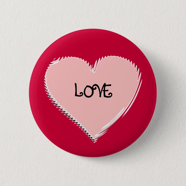 Flair-Knopf des Valentines Tages Button (Vorderseite)