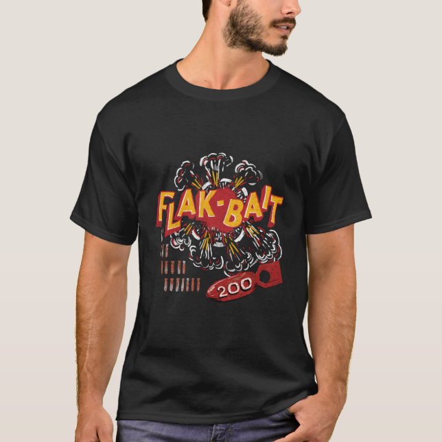 Flak-Bait Min B-26 Marauder Ww2 Nose Flak Bait T-Shirt (Vorderseite)