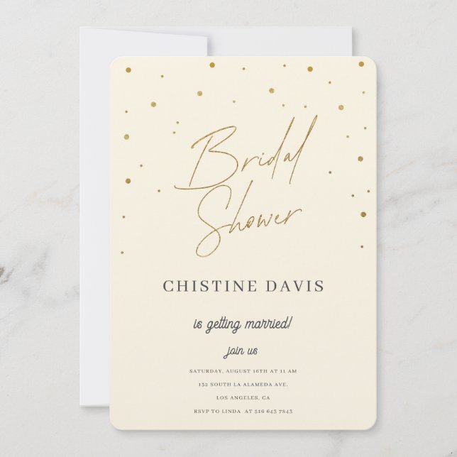 Flakes/Forever-Brautparty Einladung (Vorderseite)