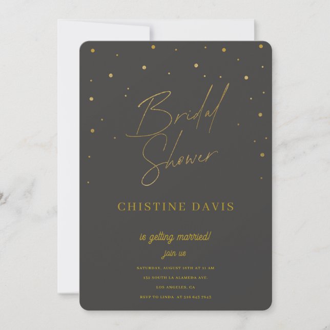 Flakes & Forever Bridal Shower Einladung (Vorderseite)