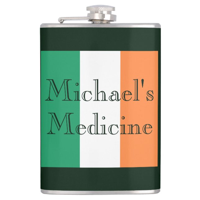 Flakon der Medicine Irish Flag von individuelle Na Flachmann (Vorderseite)