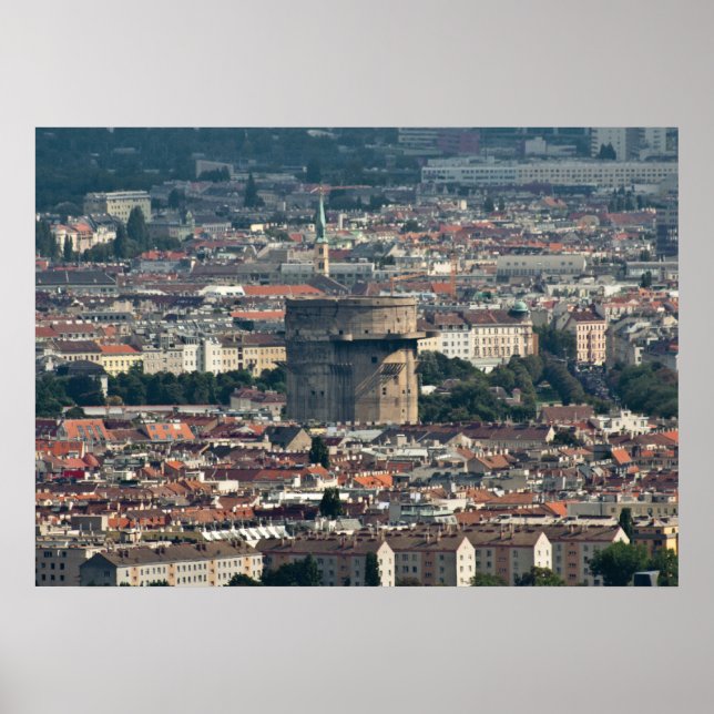 Flakturm Augarten Poster (Vorne)