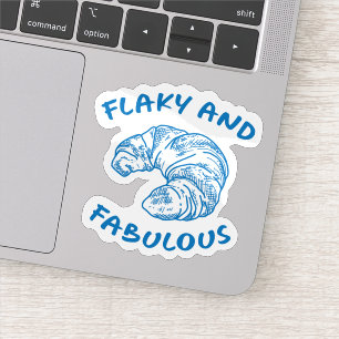 Flaky and Fabulous French Parisian Croissant Aufkleber