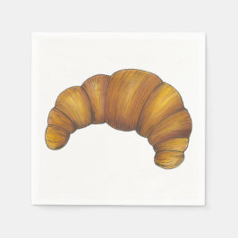 Flaky Buttery Croissant French Pastry Feinschmecke Serviette