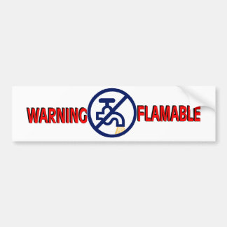 FLAMABLE WASSER AUTOAUFKLEBER
