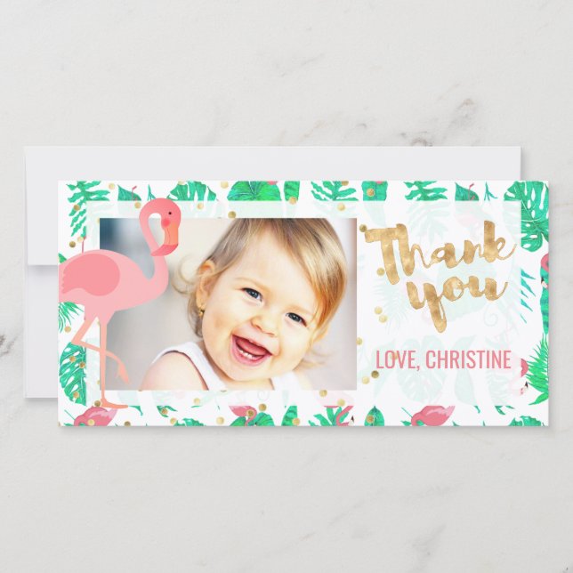 flamand rose tropicale merci (Devant)