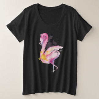 Flamant rose aquarelle