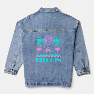 Flamant rose Bitcoin Crypto Retro 80s