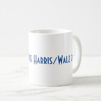 Flamant rose bleu avec tasse perles. Vote Harris/W