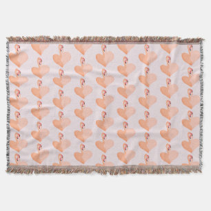 Flamant rose, Couverture de lancer du coeur