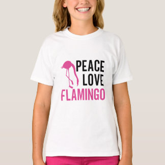 Flamant rose d'amour de la paix Graphic T-shirt