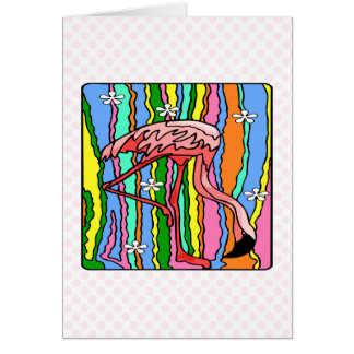 Flamant rose de Flower power