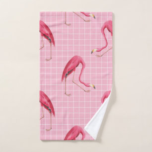 Flamant rose Disco Motif des années 80 rose