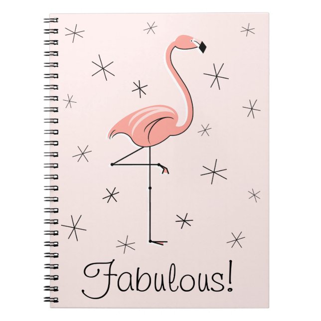 Flamant rose Fabuleux ! Carnet texte (Devant)