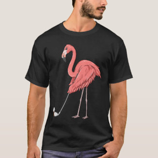 Flamant rose Golf Flamant rose Jouer Golf T-shirt 