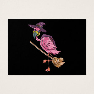 Flamant rose Halloween Flamant rose sorcière par