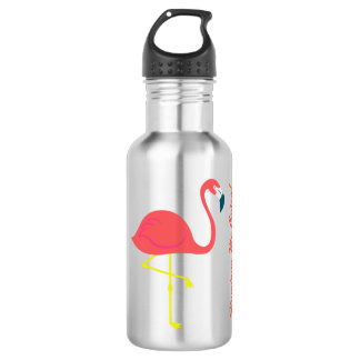 "Flamant rose je" bouteille thermique folle par la