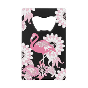 Flamant rose moderne personnalisé noir rose