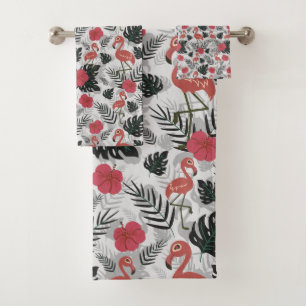 Flamant rose motif sans couture avec arrière - pla